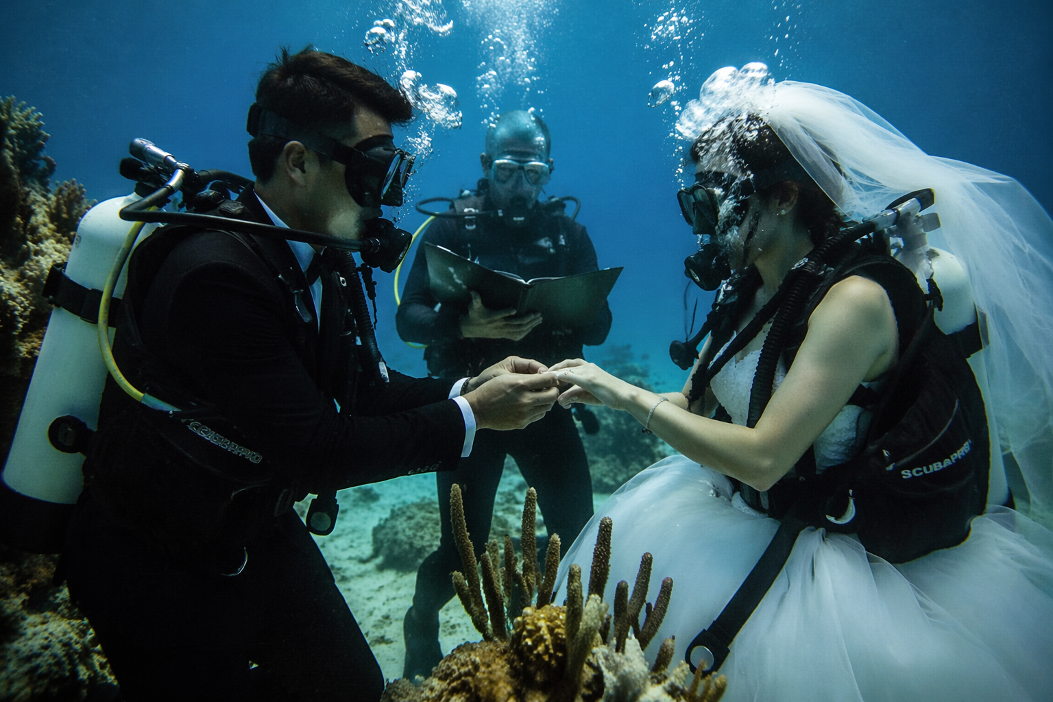 Matrimonio sott'acqua: la guida definitiva all'underwater wedding